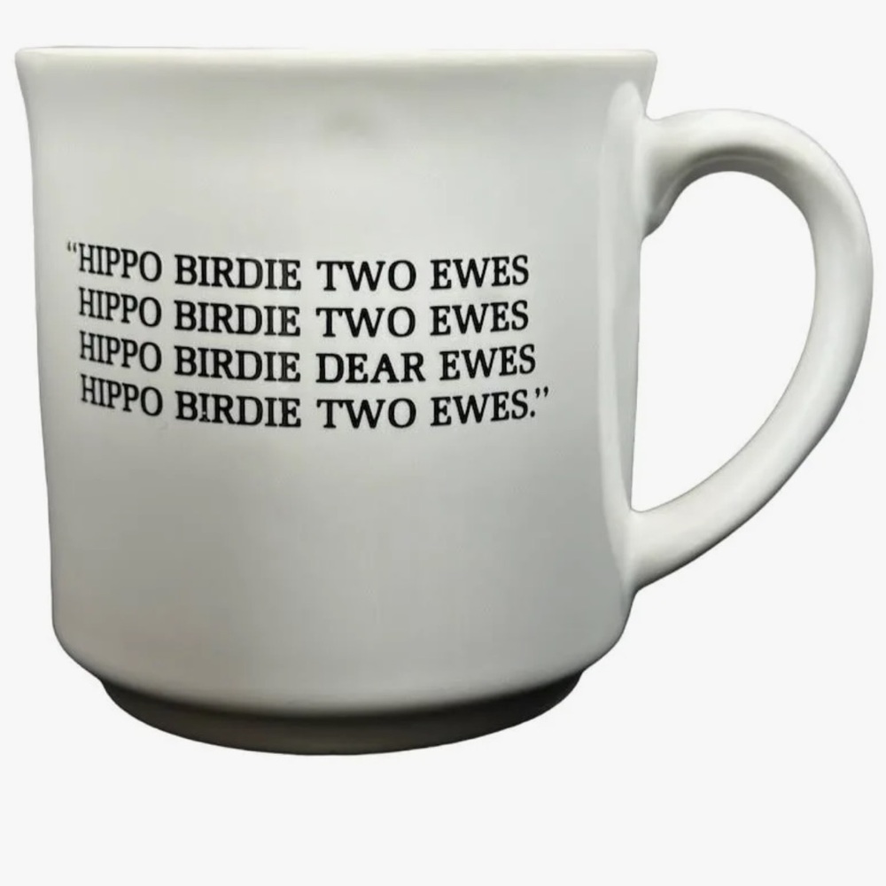 Boynton Hippo Birdie Two Ewes Mug  Recycled Paper Products Japan Sandra Boynton